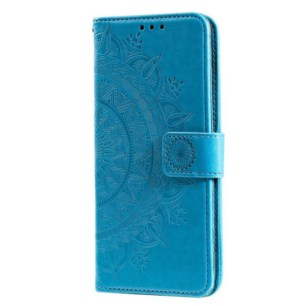 Flip Case Für Samsung Galaxy M12 / A12 Sonnenmandala