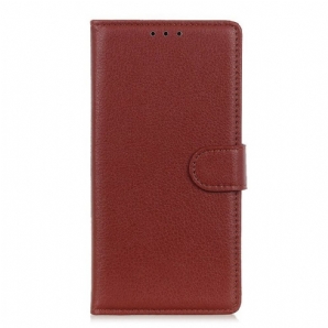 Flip Case Für Samsung Galaxy M12 / A12 Traditionell Litschi