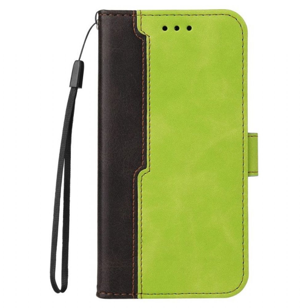 Flip Case Für Samsung Galaxy M12 / A12 Zweifarbig