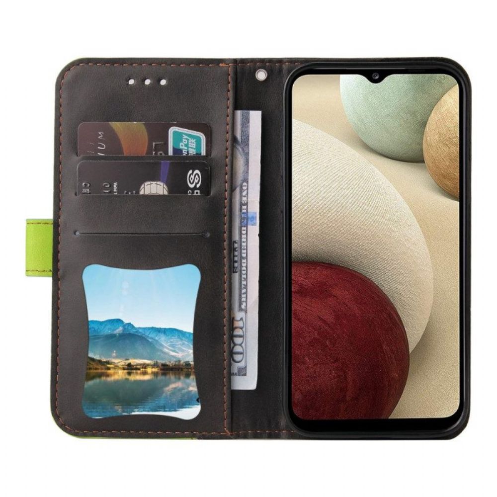 Flip Case Für Samsung Galaxy M12 / A12 Zweifarbig