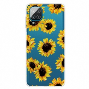 Handyhülle Für Samsung Galaxy M12 / A12 Sonnenblumen