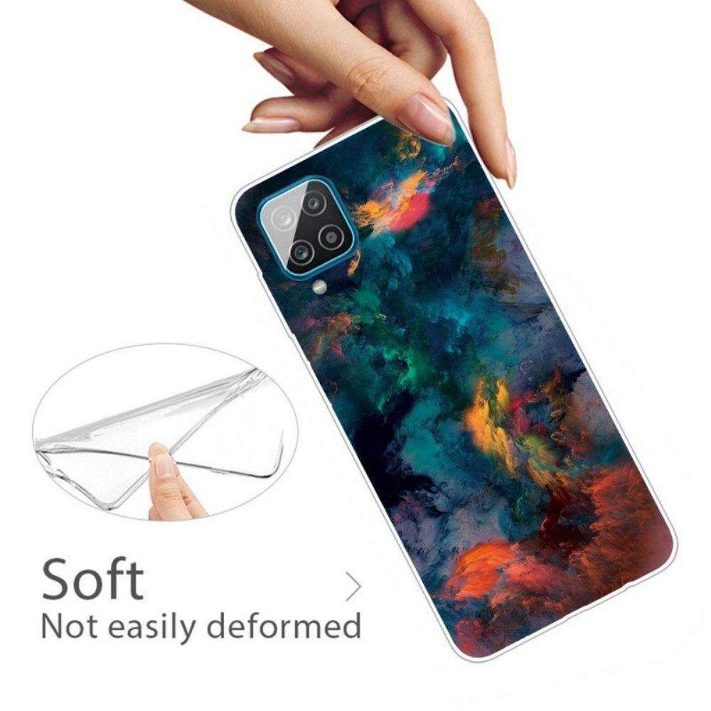 Hülle Für Samsung Galaxy M12 / A12 Bunte Wolken