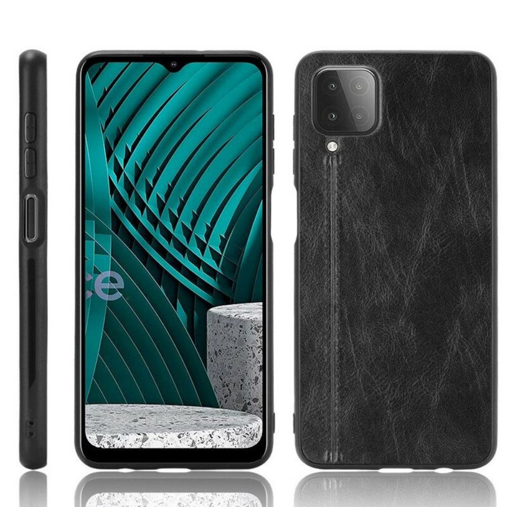 Hülle Für Samsung Galaxy M12 / A12 Couture-ledereffekt