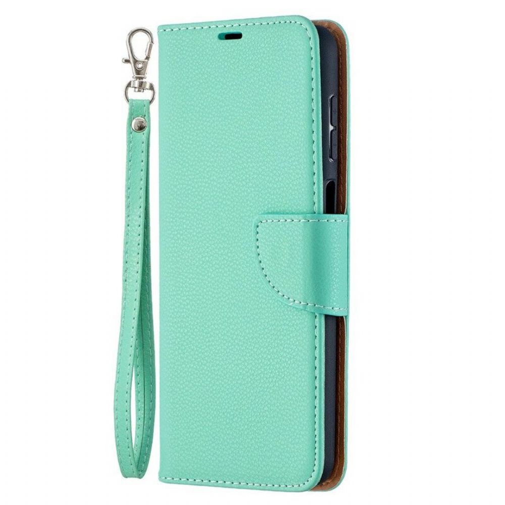 Lederhüllen Für Samsung Galaxy M12 / A12 Flip Case Lychee Rabat Oblique