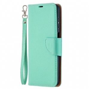 Lederhüllen Für Samsung Galaxy M12 / A12 Flip Case Lychee Rabat Oblique