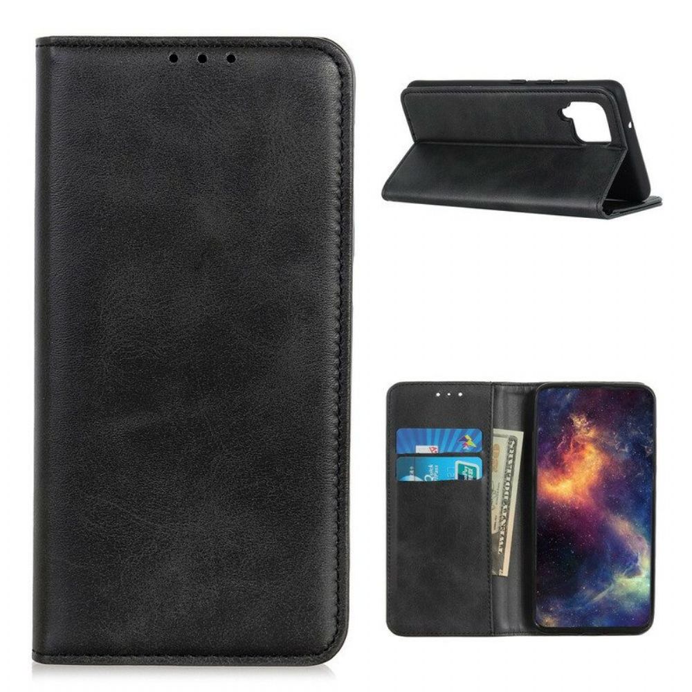 Schutzhülle Für Samsung Galaxy M12 / A12 Flip Case Spaltleder