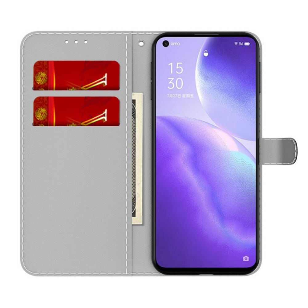 Flip Case Für Oppo Find X3 Lite Aquarell