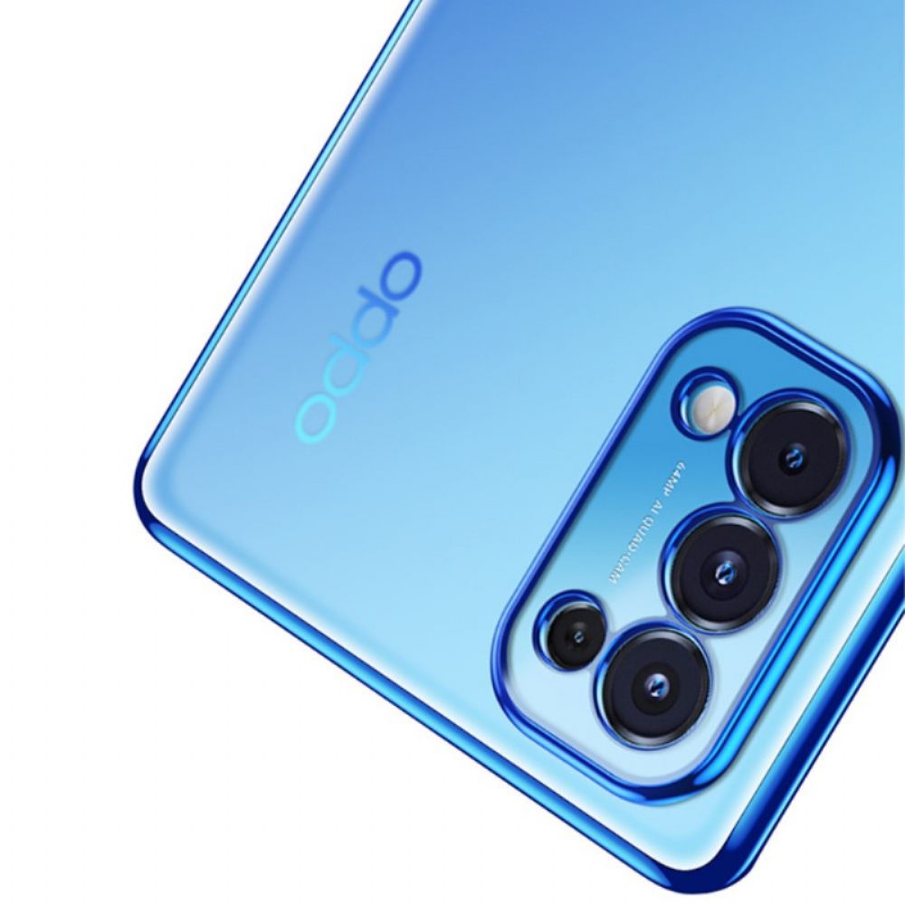 Hülle Für Oppo Find X3 Lite Transparente Kanten Metall Stil Sulada