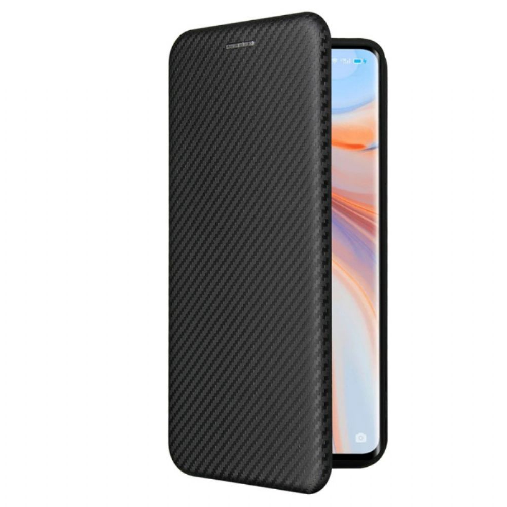 Schutzhülle Für Oppo Find X3 Lite Flip Case Farbiges Karbon-silikon