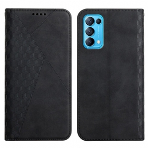 Schutzhülle Für Oppo Find X3 Lite Flip Case Geo-leder-effekt