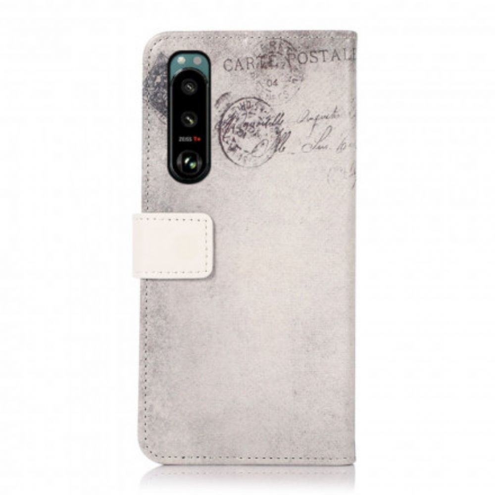 Flip Case Für Sony Xperia 5 III Reisekat