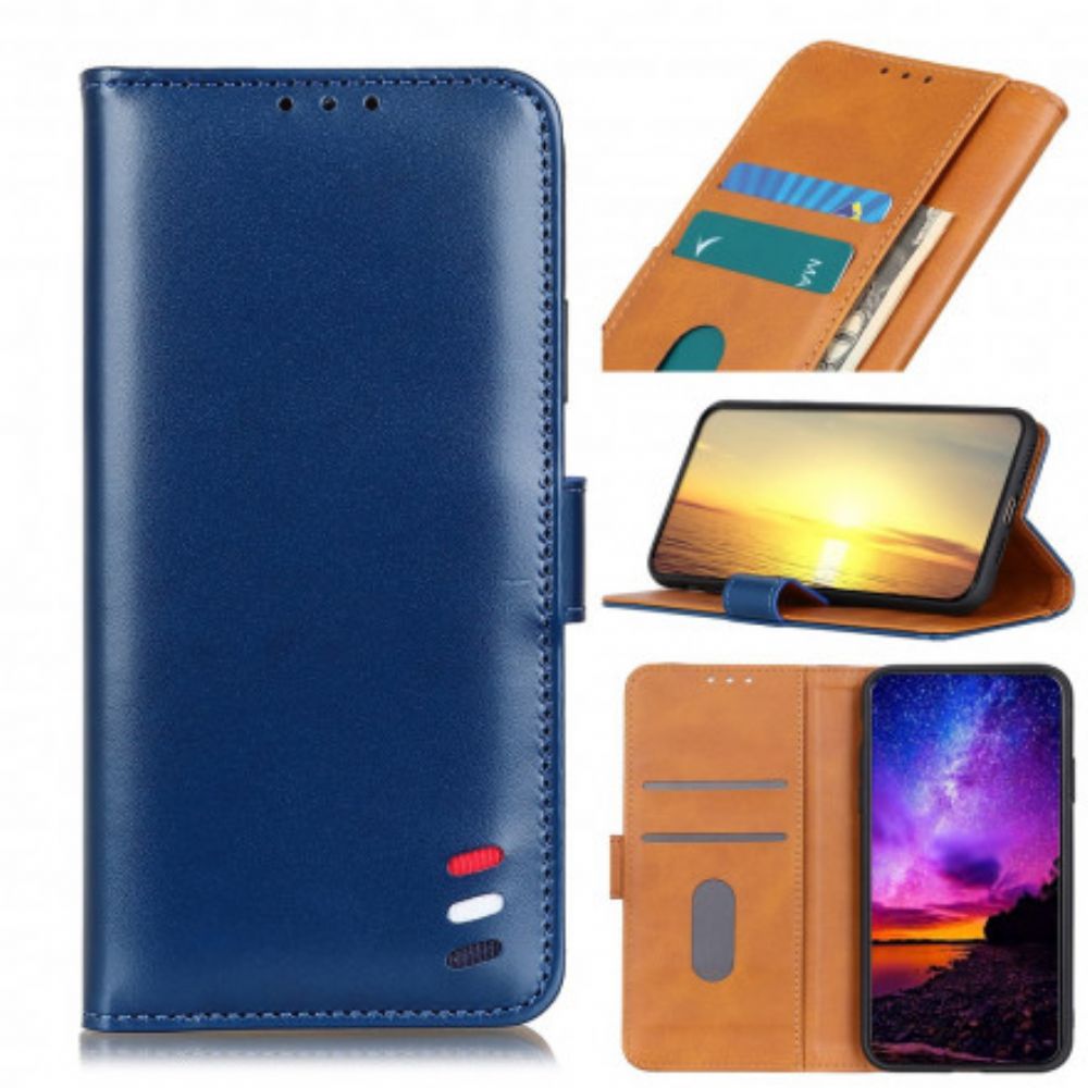 Flip Case Für Sony Xperia 5 III Tricolor Lederoptik