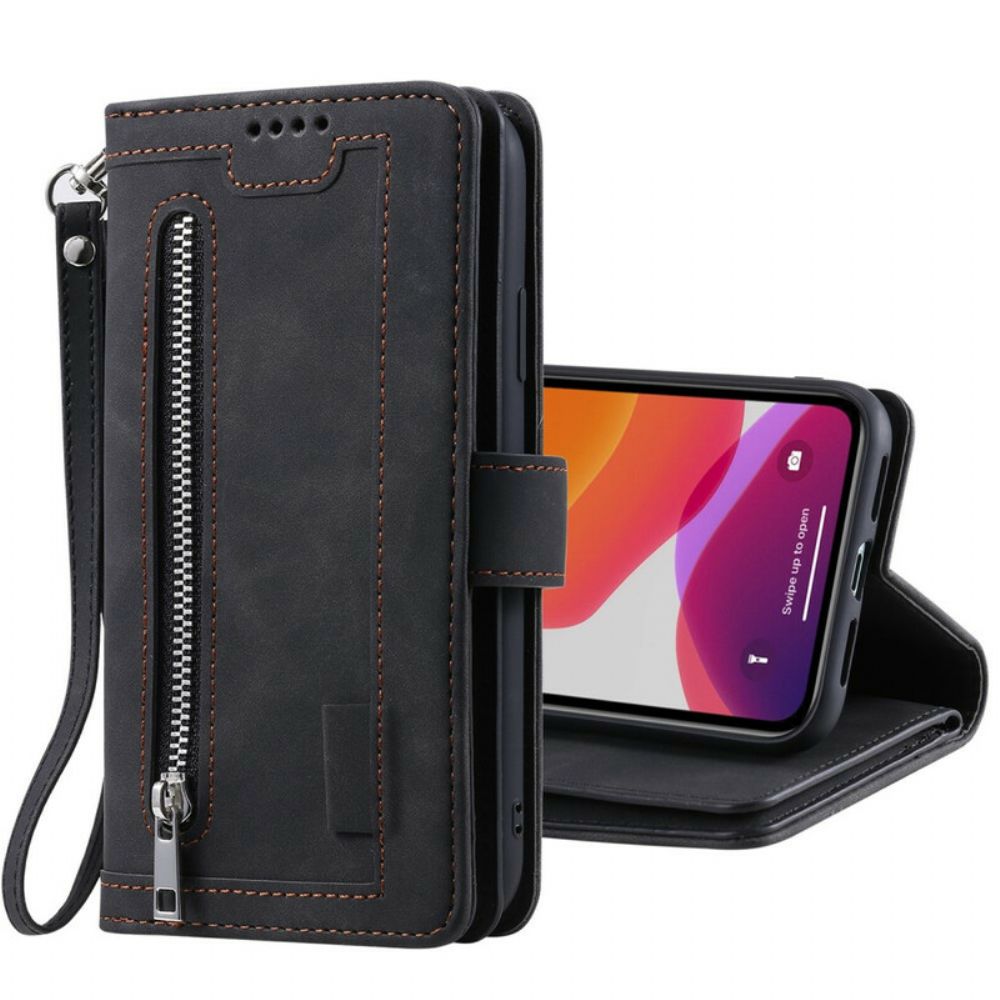 Flip Case Für iPhone 12 / 12 Pro Coin Purse 9 Kartenhalter