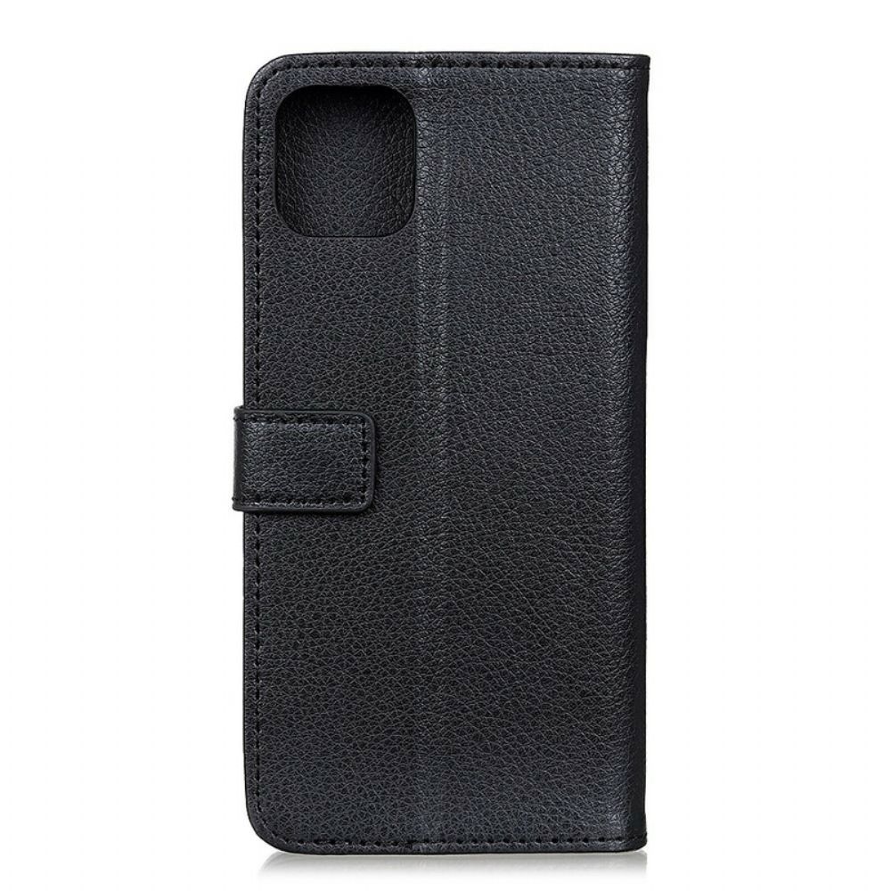 Flip Case Für iPhone 12 / 12 Pro Premium-litschi-textur