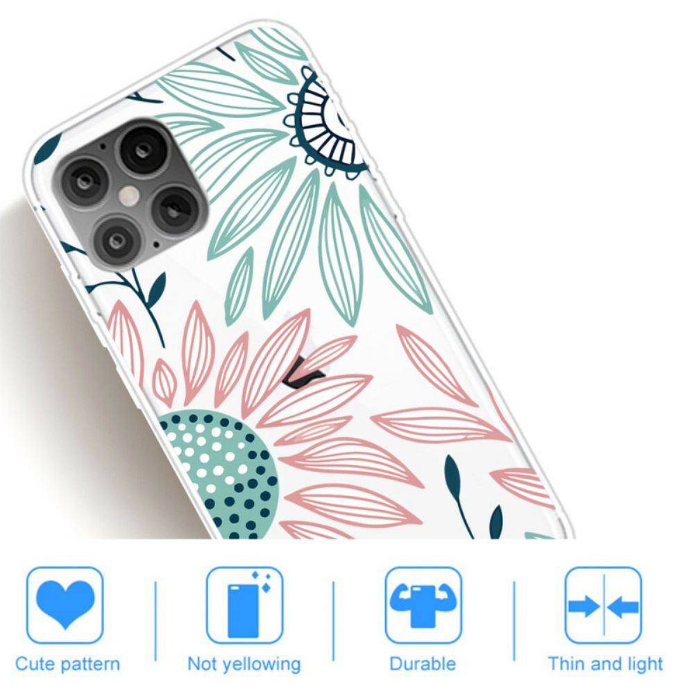 Handyhülle Für iPhone 12 / 12 Pro Durchsichtige Blume