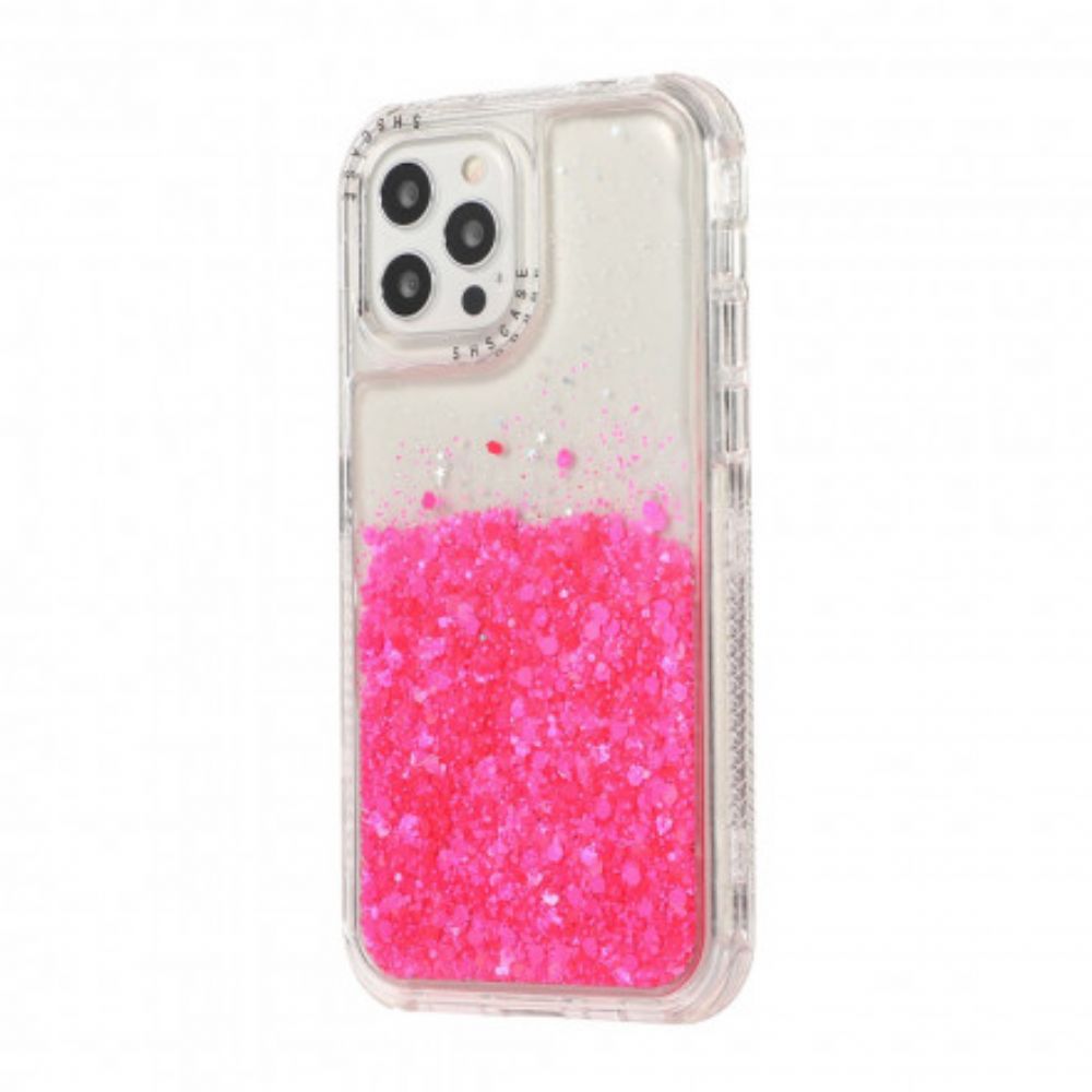 Handyhülle Für iPhone 12 / 12 Pro Glitzerpuder