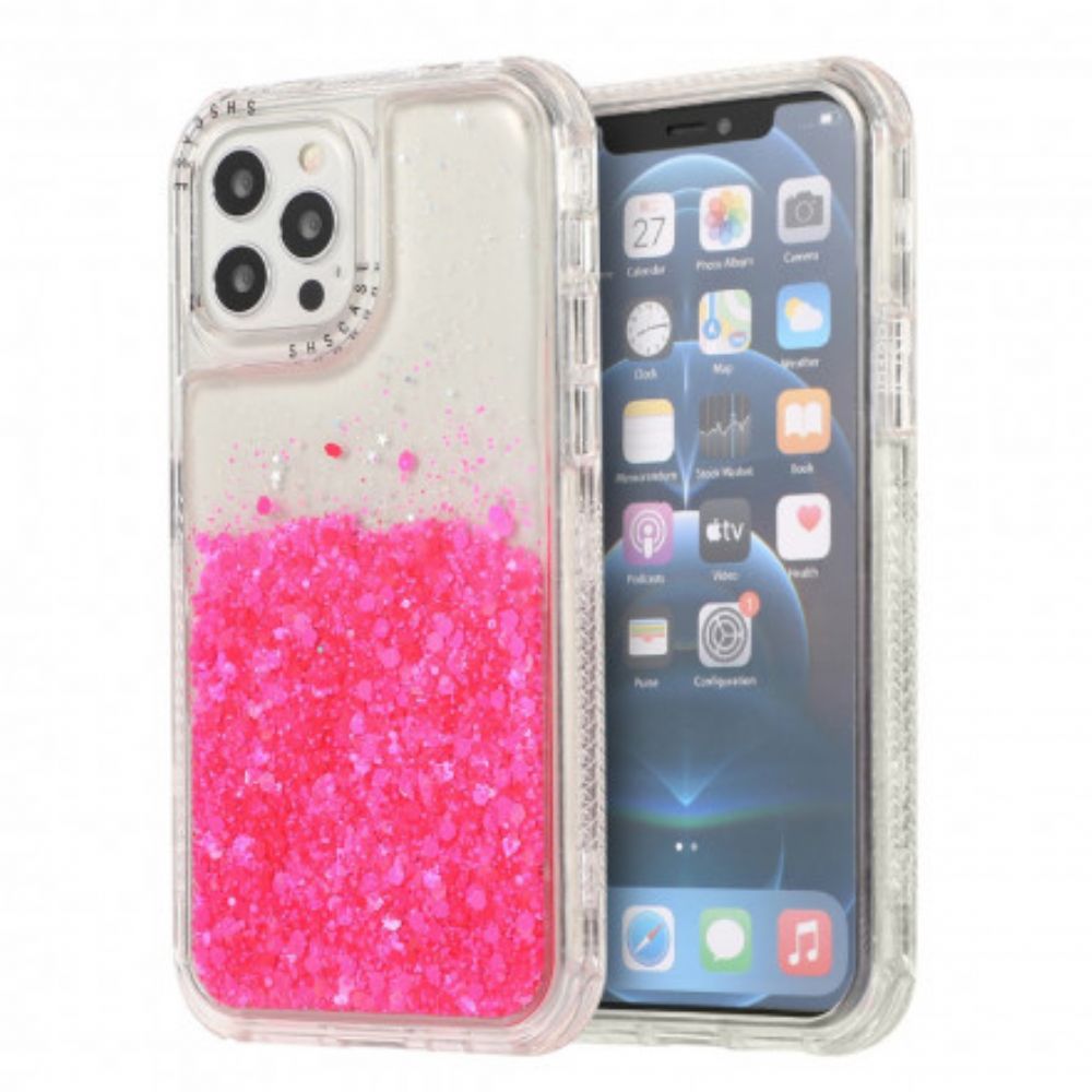 Handyhülle Für iPhone 12 / 12 Pro Glitzerpuder