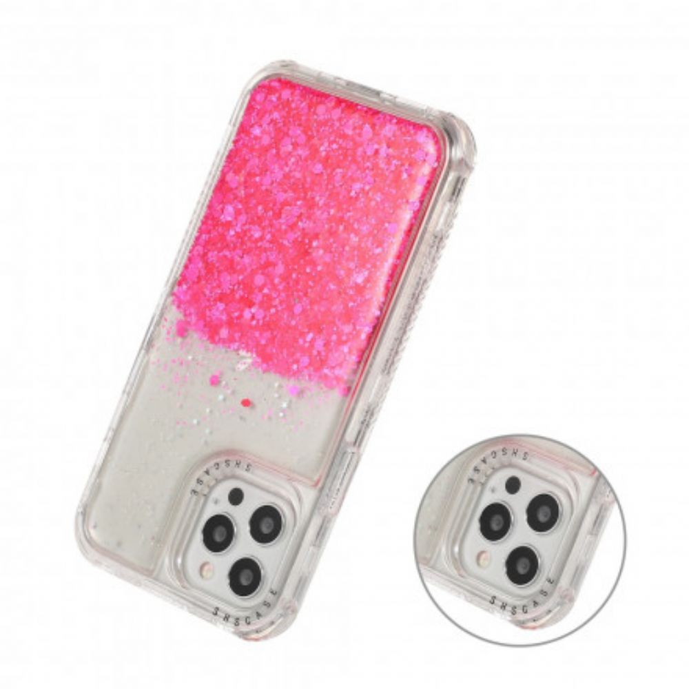 Handyhülle Für iPhone 12 / 12 Pro Glitzerpuder