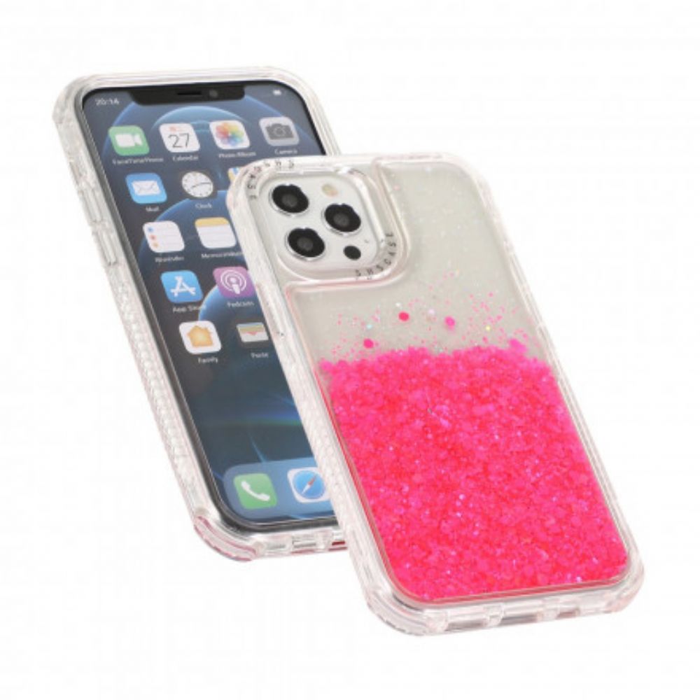 Handyhülle Für iPhone 12 / 12 Pro Glitzerpuder