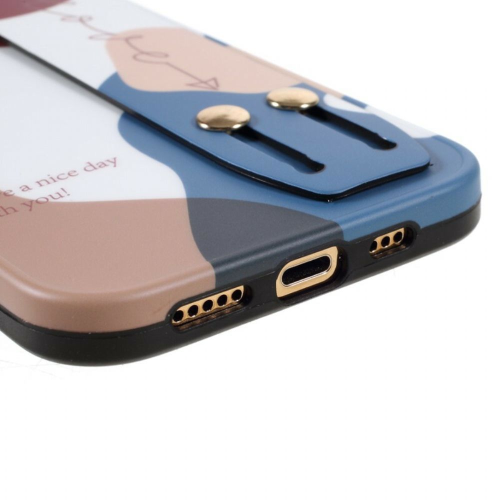 Handyhülle Für iPhone 12 / 12 Pro Mit Tragegurt Multicolor