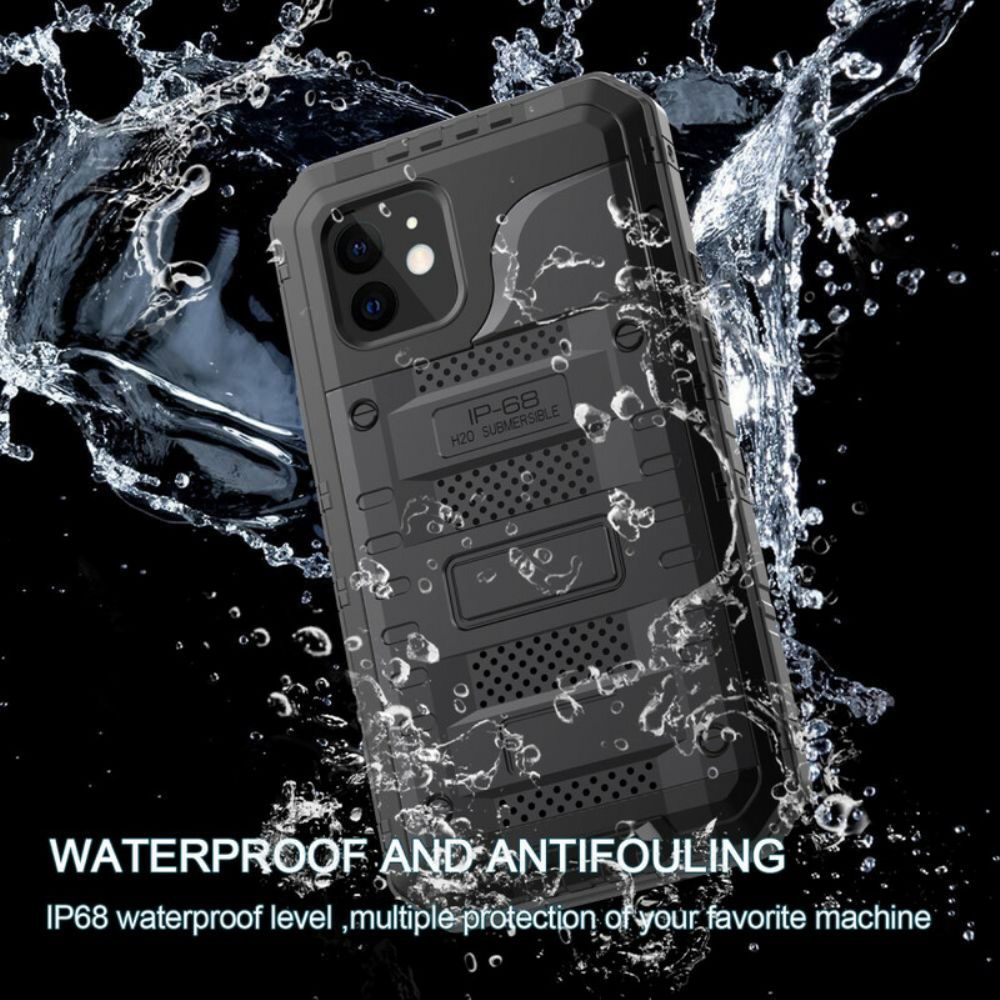 Handyhülle Für iPhone 12 / 12 Pro Wasserdichtes Superbeständiges Metall