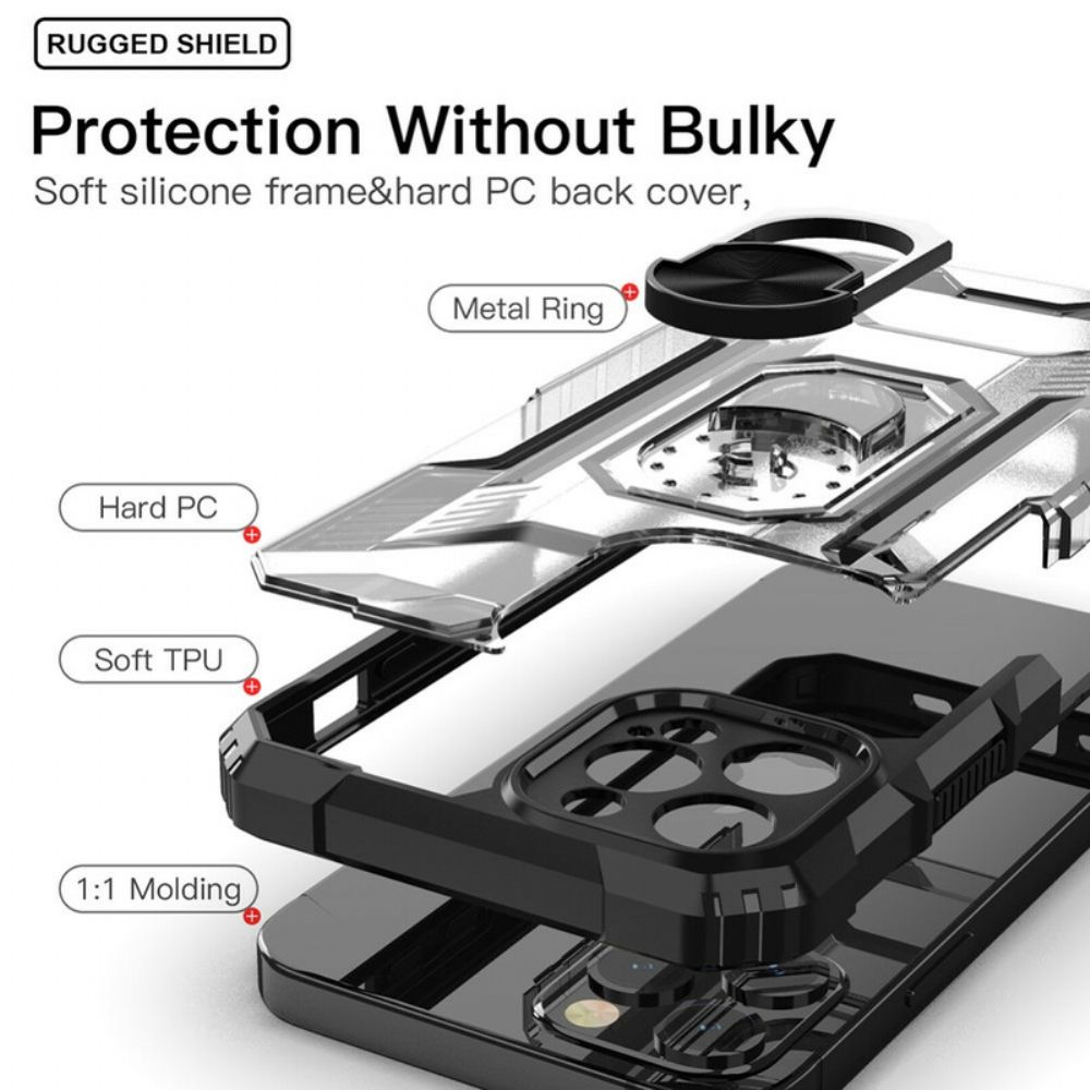 Hülle Für iPhone 12 / 12 Pro Bereift Mit Ring-stütze