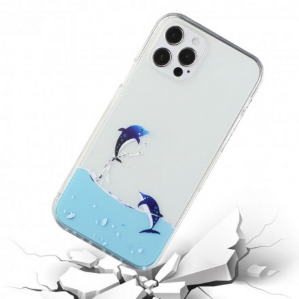 Hülle Für iPhone 12 / 12 Pro Delfinspiele