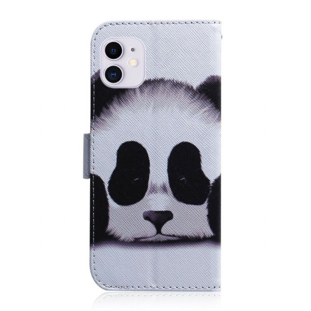 Lederhüllen Für iPhone 12 / 12 Pro Panda-gesicht