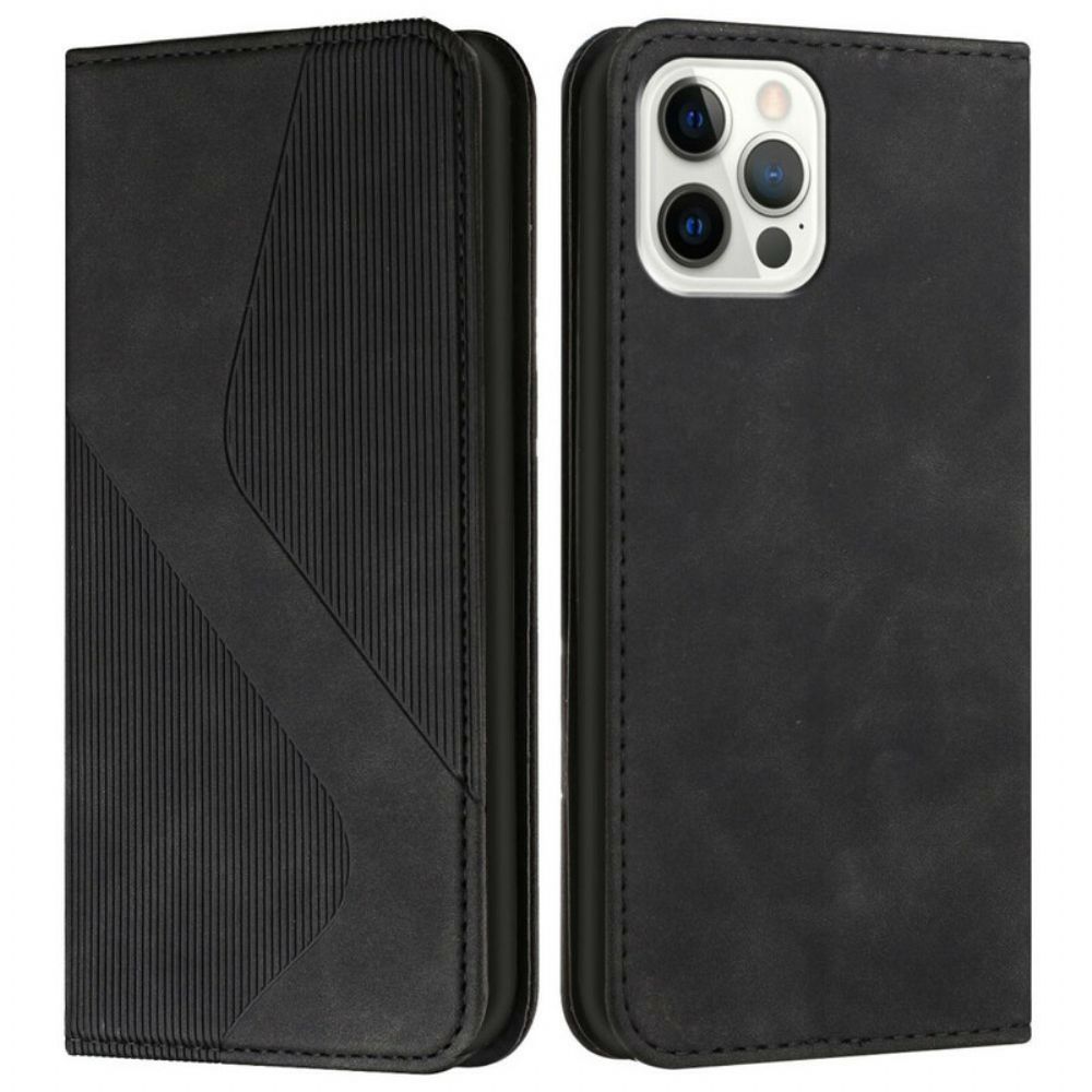 Schutzhülle Für iPhone 12 / 12 Pro Flip Case Lederoptik Im S-design