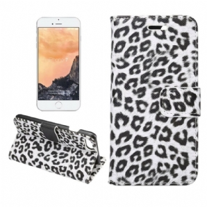 Flip Case Für iPhone SE 3 / SE 2 / 8 / 7 Leopard