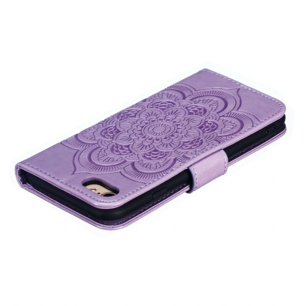 Flip Case Für iPhone SE 3 / SE 2 / 8 / 7 Volles Mandala