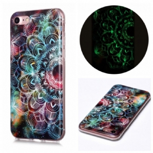 Handyhülle Für iPhone SE 3 / SE 2 / 8 / 7 Fluoreszierendes Mandala