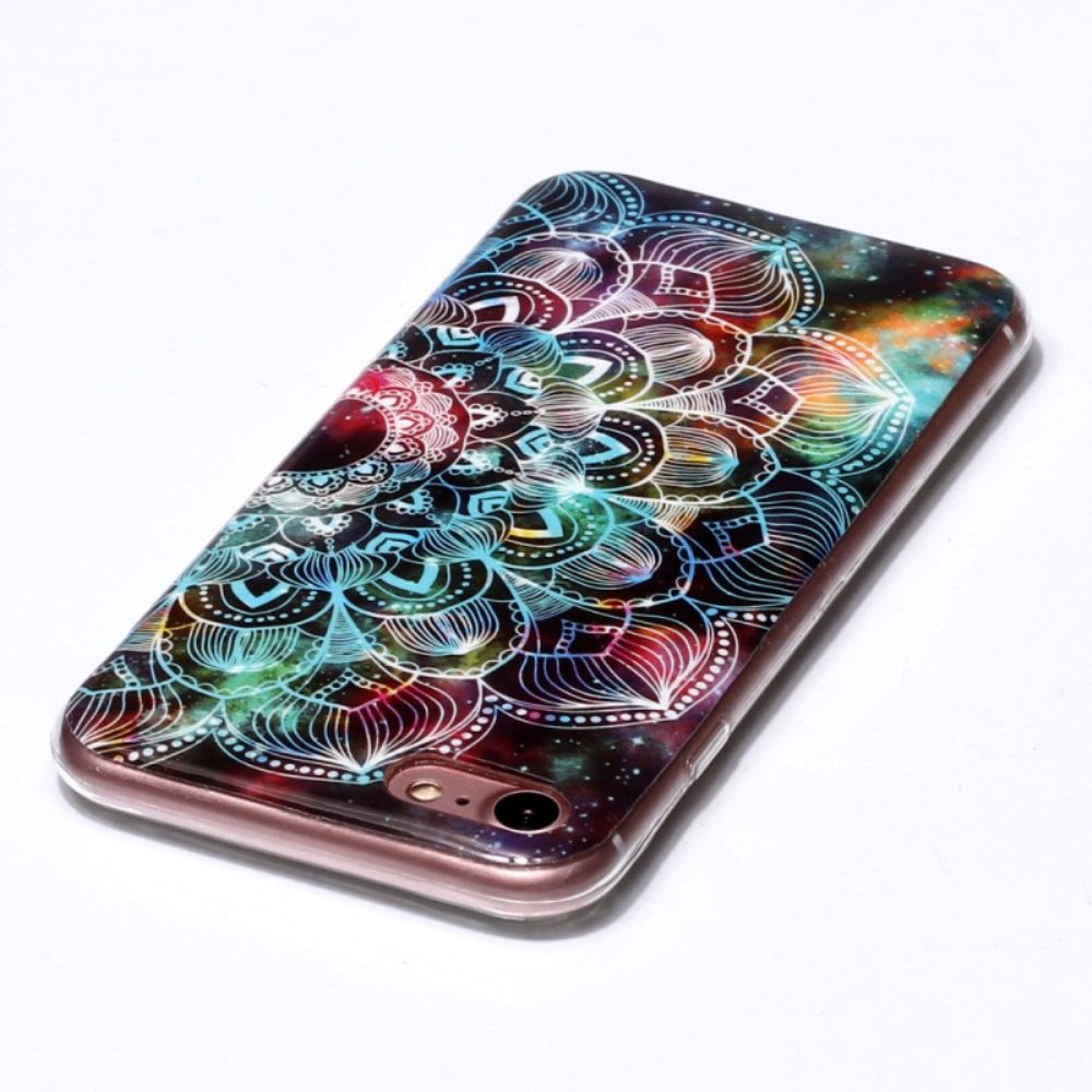 Handyhülle Für iPhone SE 3 / SE 2 / 8 / 7 Fluoreszierendes Mandala