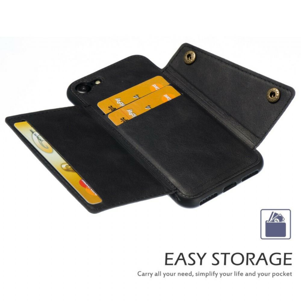 Handyhülle Für iPhone SE 3 / SE 2 / 8 / 7 Geldbörse Snap Wallet