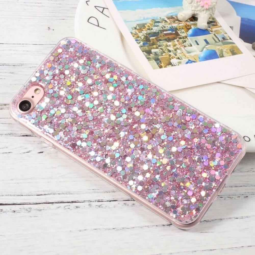 Handyhülle Für iPhone SE 3 / SE 2 / 8 / 7 Premium-glitter