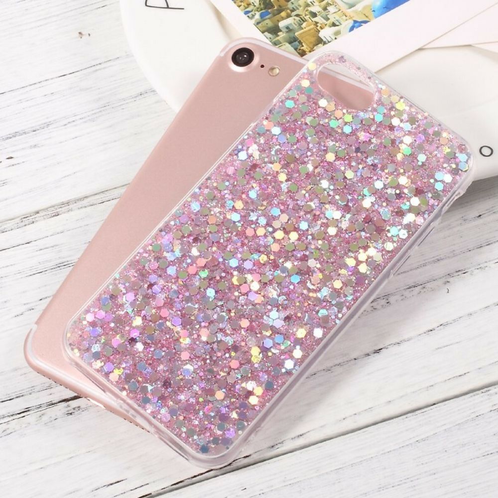 Handyhülle Für iPhone SE 3 / SE 2 / 8 / 7 Premium-glitter