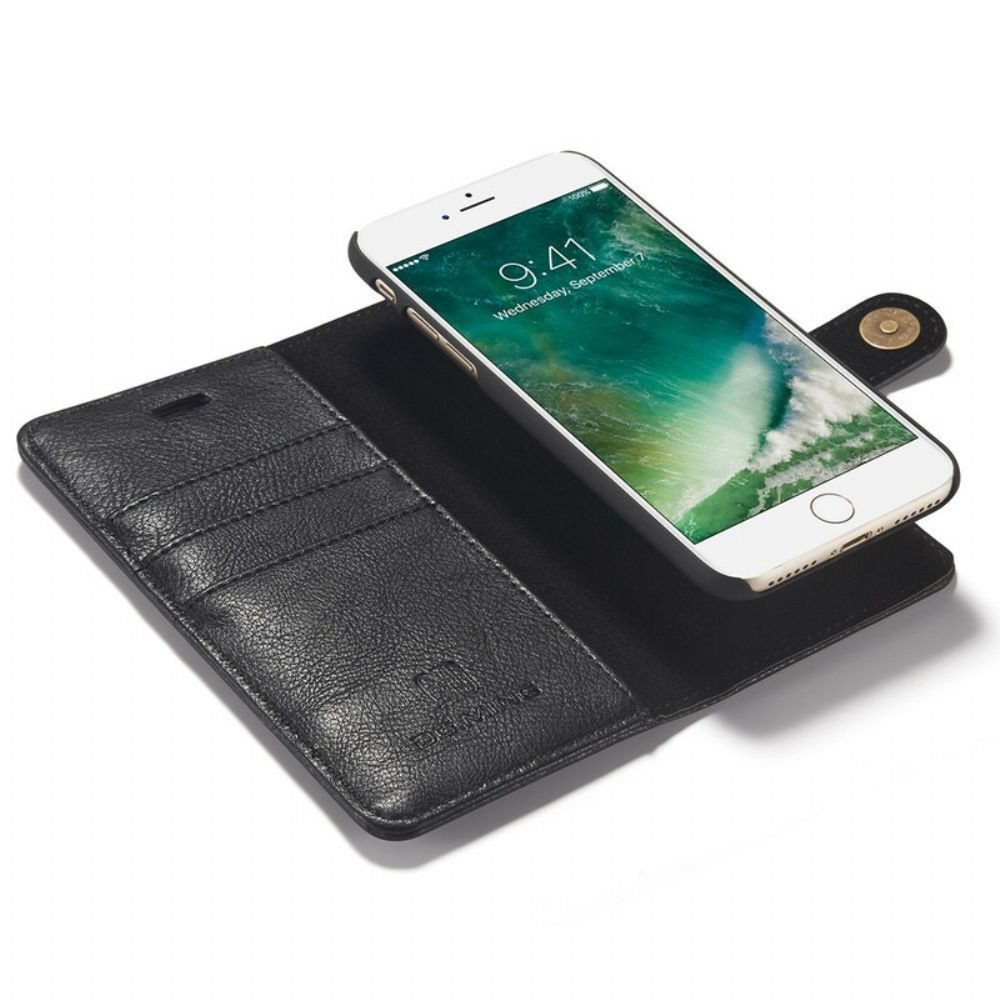 Hülle Flip Case Für iPhone SE 3 / SE 2 / 8 / 7 Dg.ming Abnehmbar