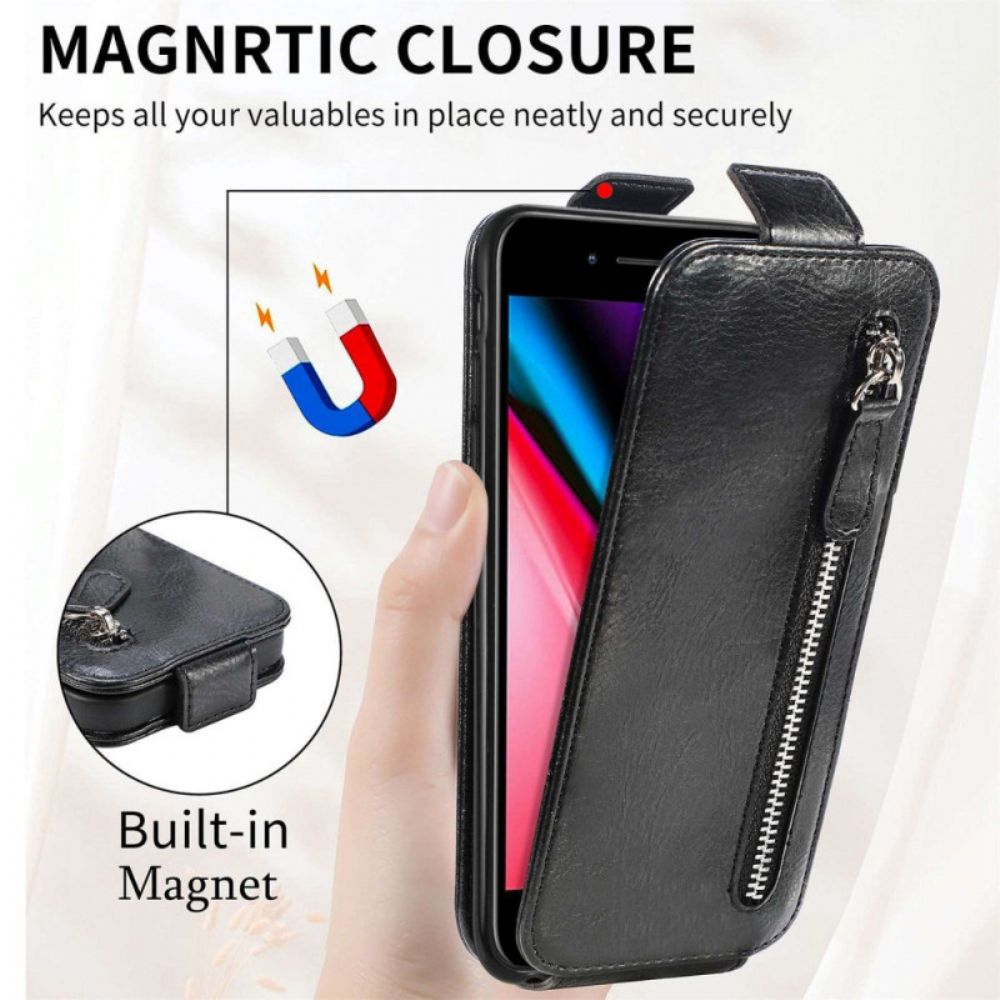 Hülle Für iPhone SE 3 / SE 2 / 8 / 7 Brieftasche Flip Case Integrierte Vertikale Umschlagklappe