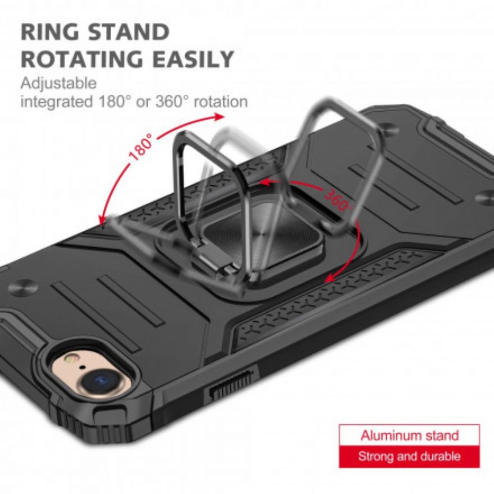 Hülle Für iPhone SE 3 / SE 2 / 8 / 7 Rüstungsstil Mit Ringunterstützung