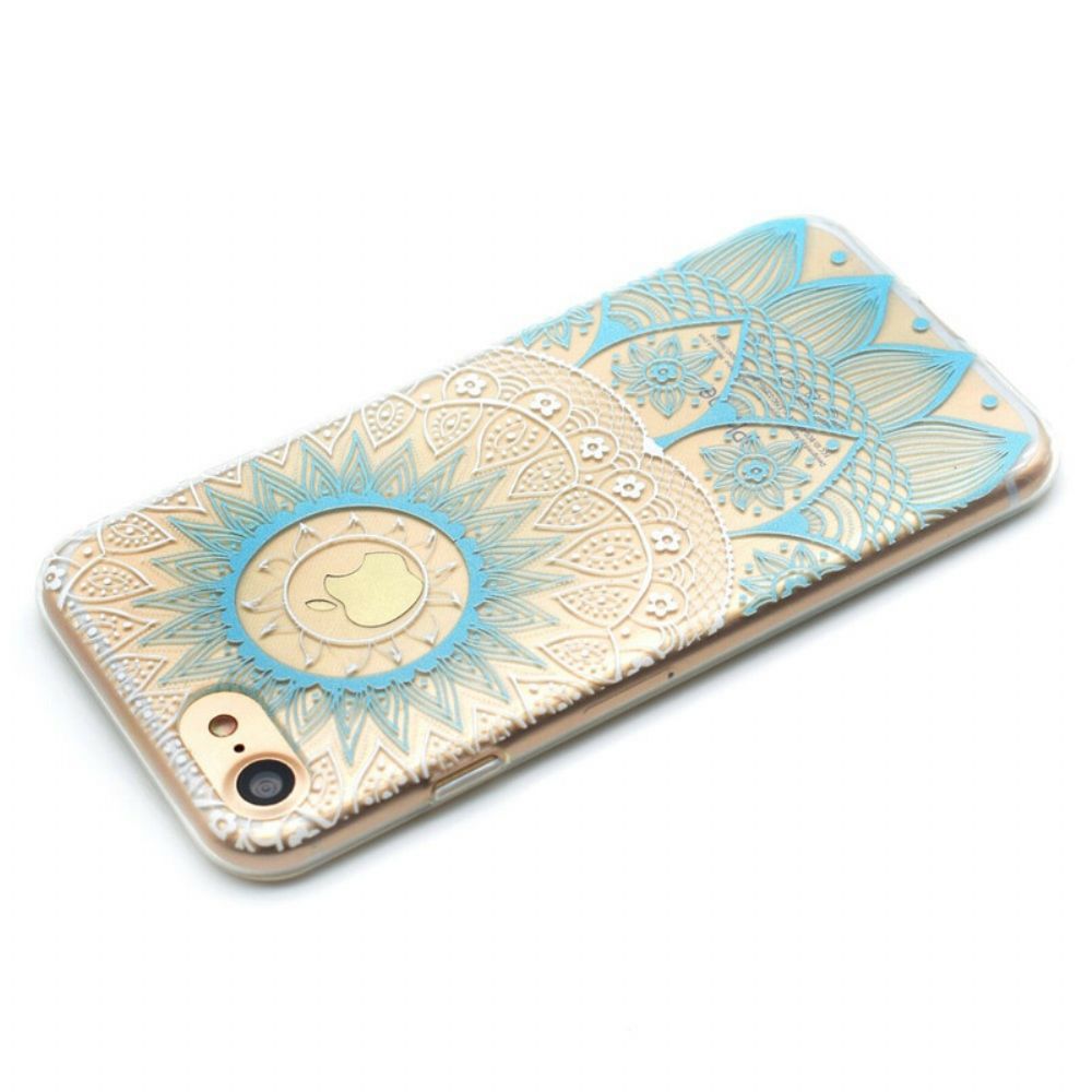 Hülle Für iPhone SE 3 / SE 2 / 8 / 7 Transparent Farbiges Mandala