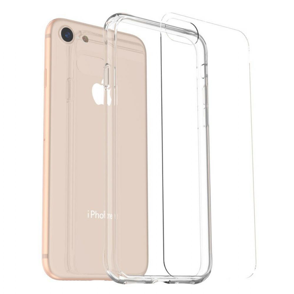 Hülle Für iPhone SE 3 / SE 2 / 8 / 7 Transparentes Leeu-glas Und Acryl