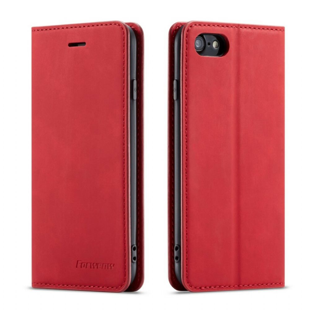 Schutzhülle Für iPhone SE 3 / SE 2 / 8 / 7 Flip Case Ledereffekt Vorderw