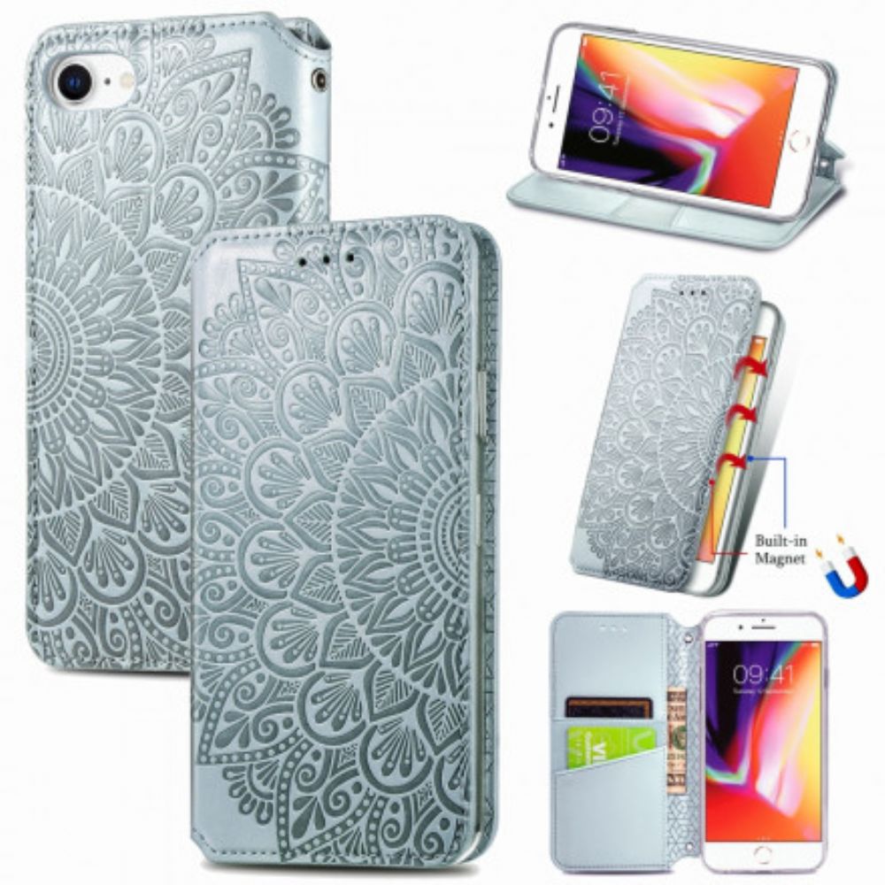 Schutzhülle Für iPhone SE 3 / SE 2 / 8 / 7 Flip Case Mandalas