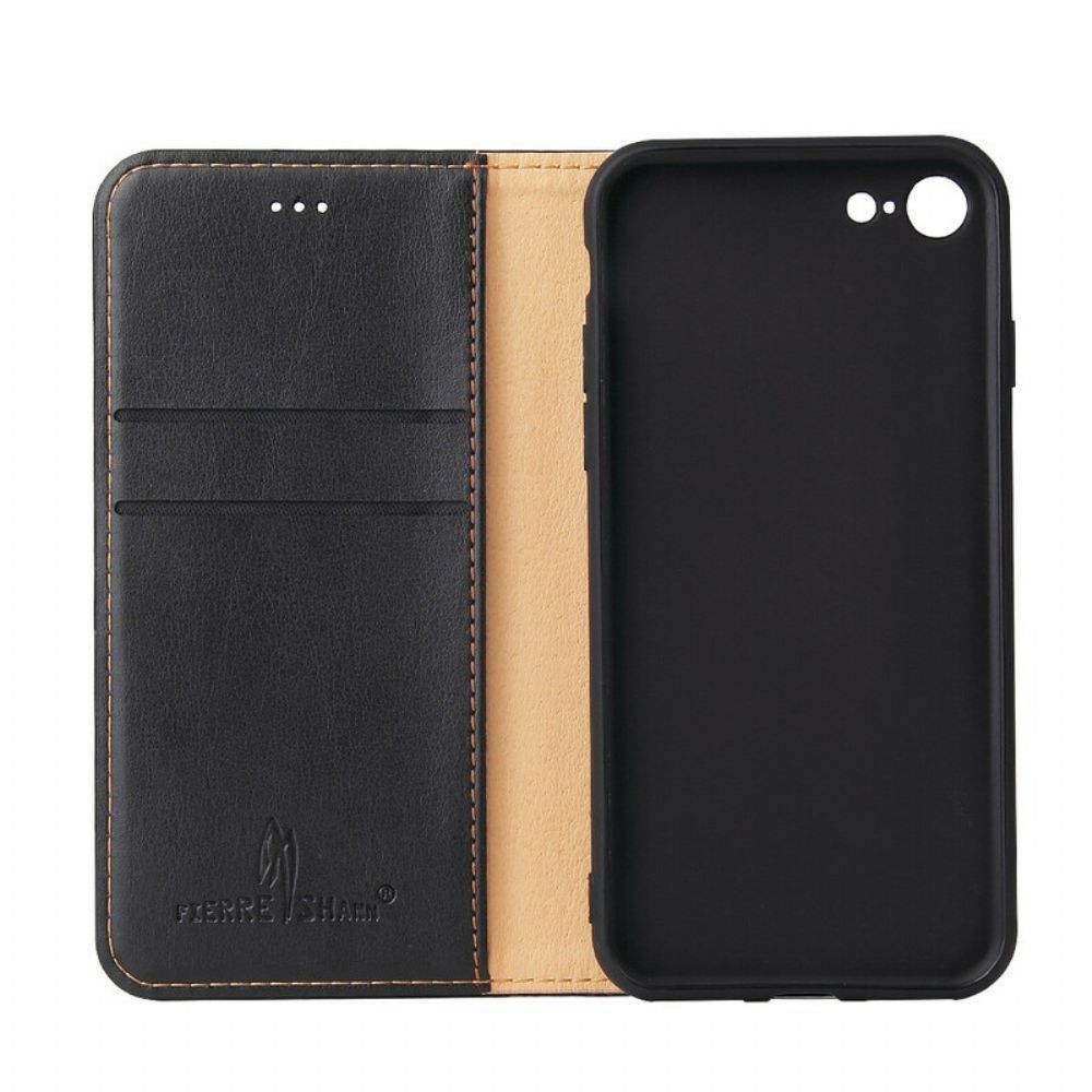 Schutzhülle Für iPhone SE 3 / SE 2 / 8 / 7 Flip Case Style Ledernähte