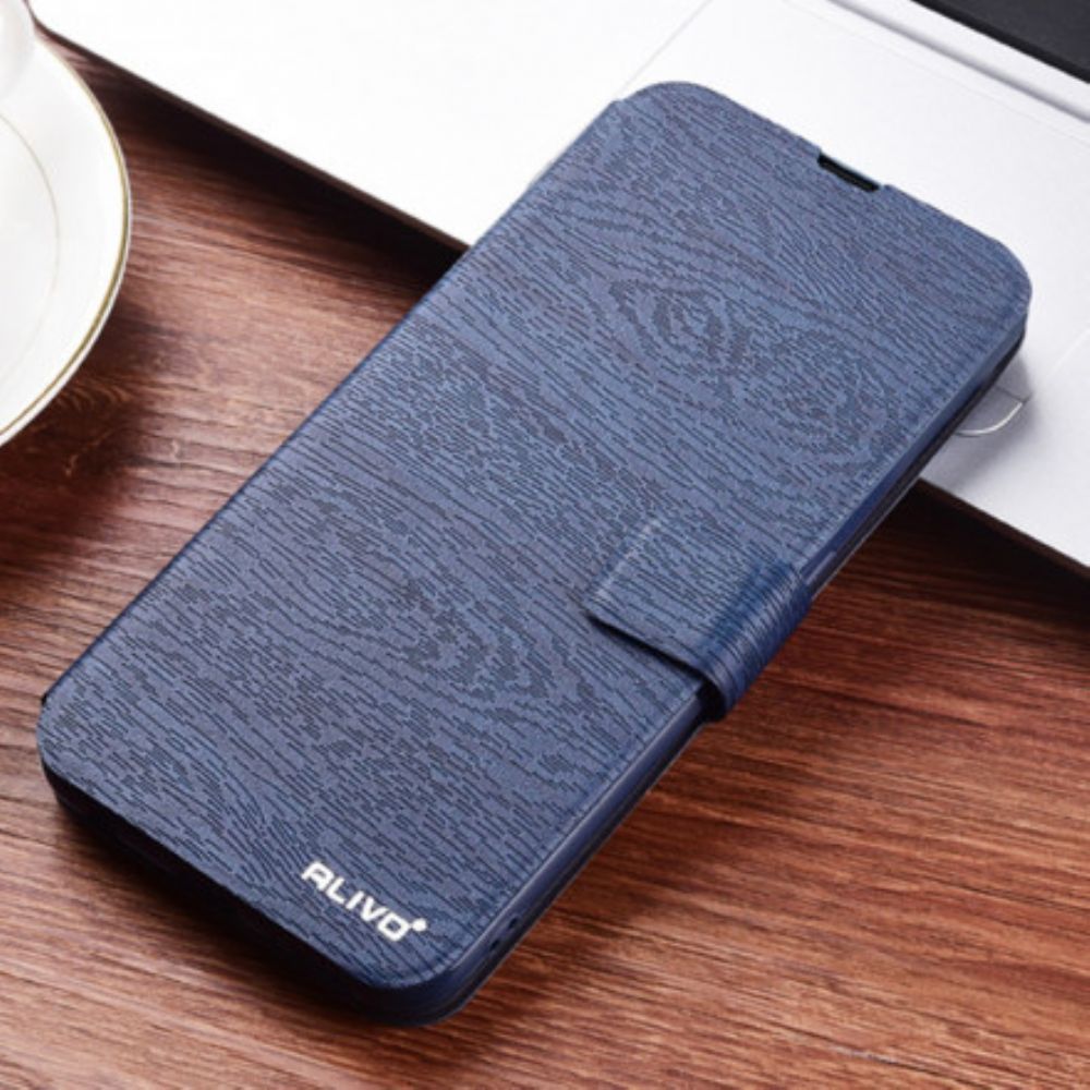 Flip Case Für Xiaomi Mi 11 5G Alivo Holzstruktur