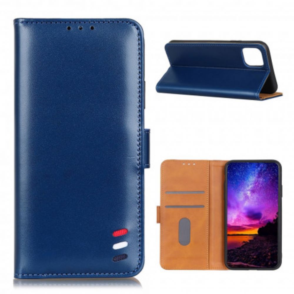 Flip Case Für Xiaomi Mi 11 5G Tricolor Ledereffekt