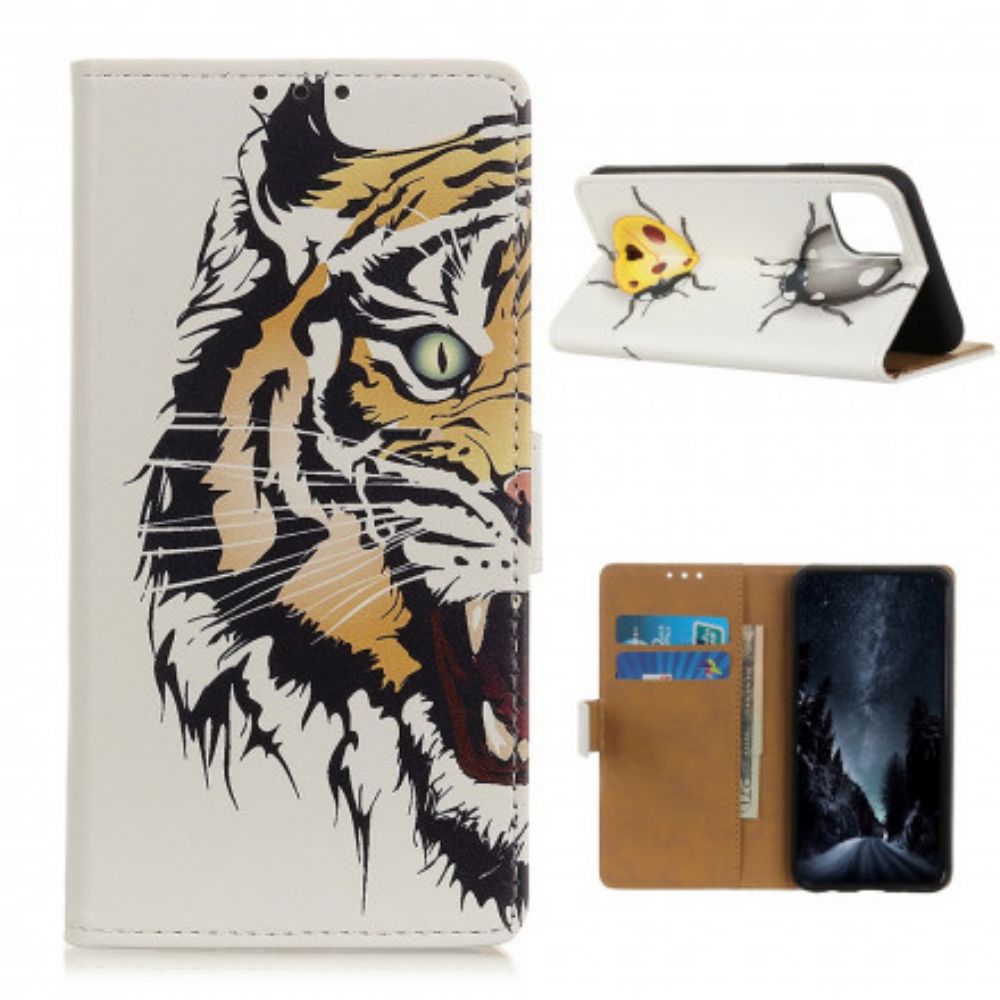 Flip Case Für Xiaomi Mi 11 5G Wilder Tiger