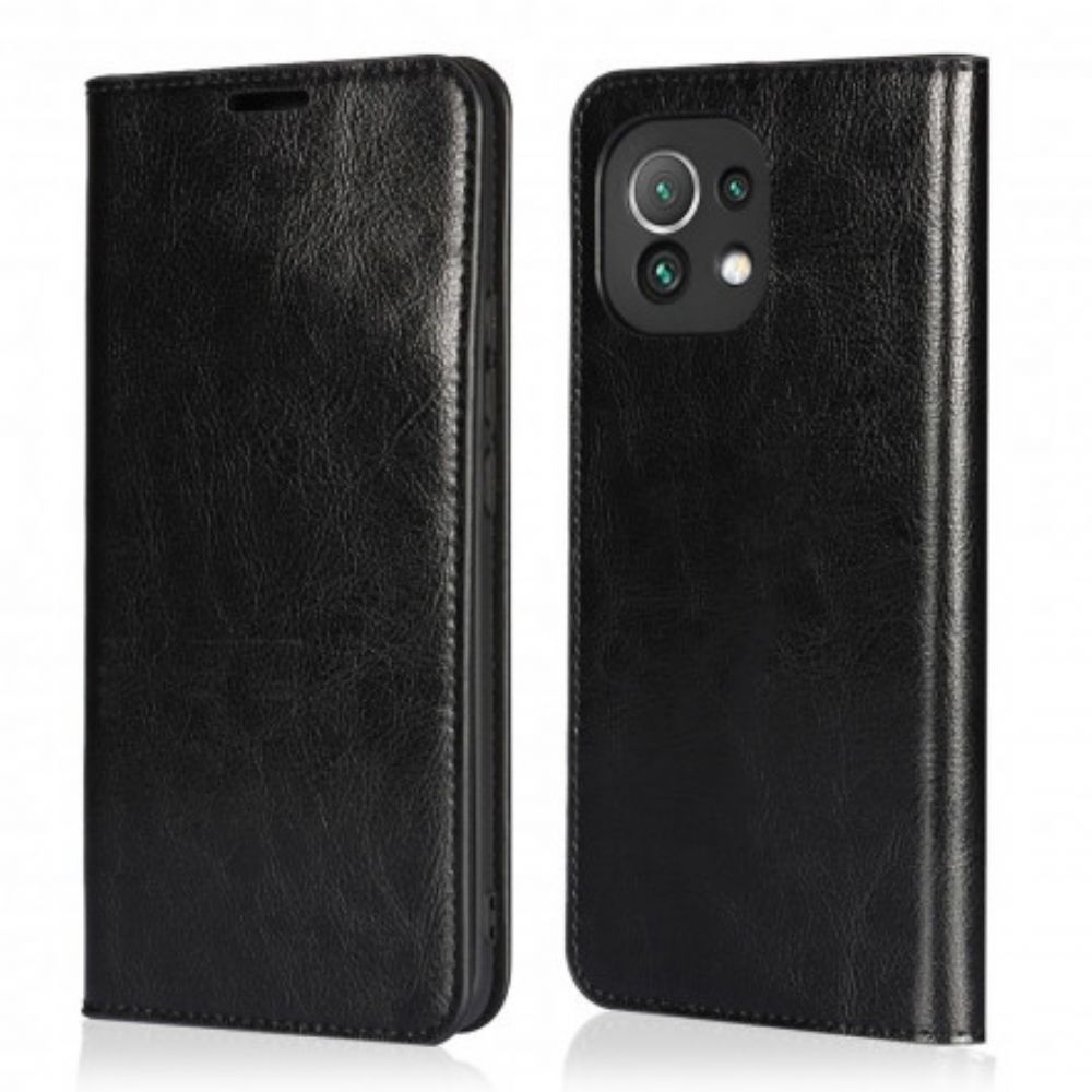 Schutzhülle Für Xiaomi Mi 11 5G Flip Case Echtes Leder