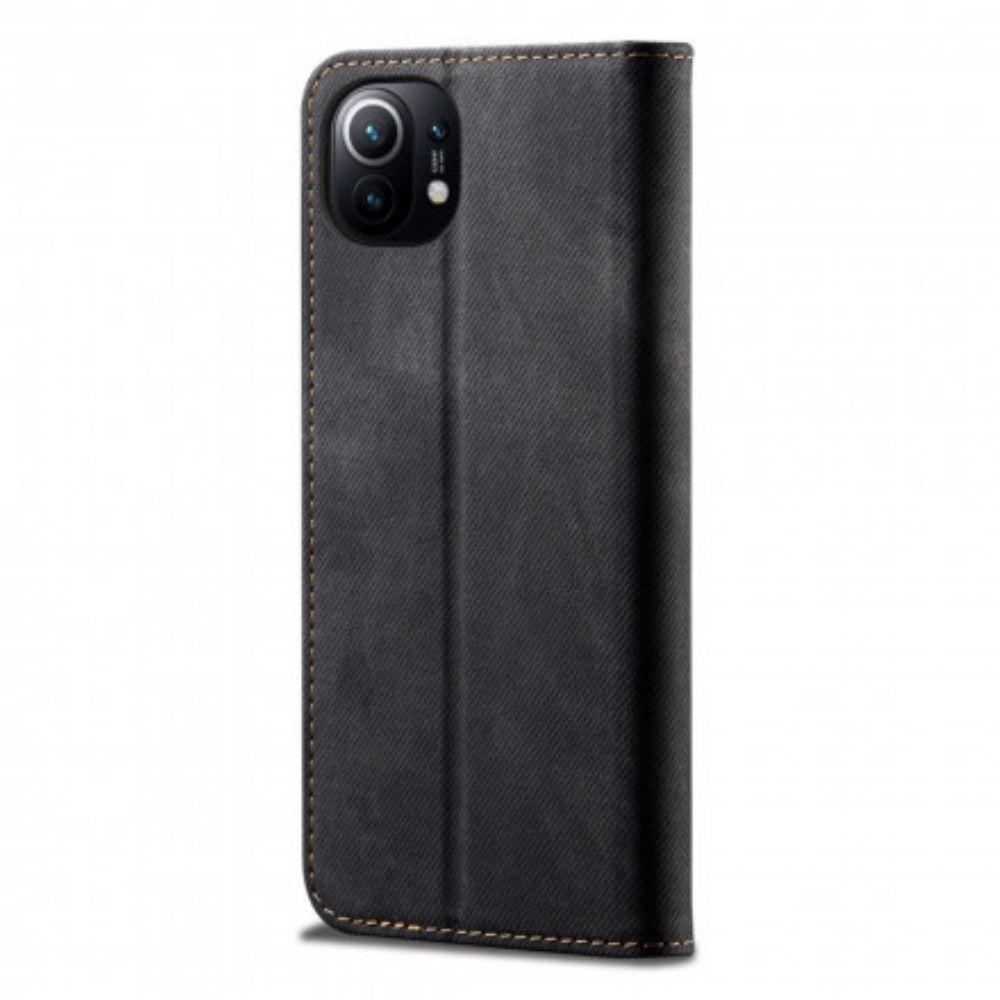 Schutzhülle Für Xiaomi Mi 11 5G Flip Case Jeansstoff