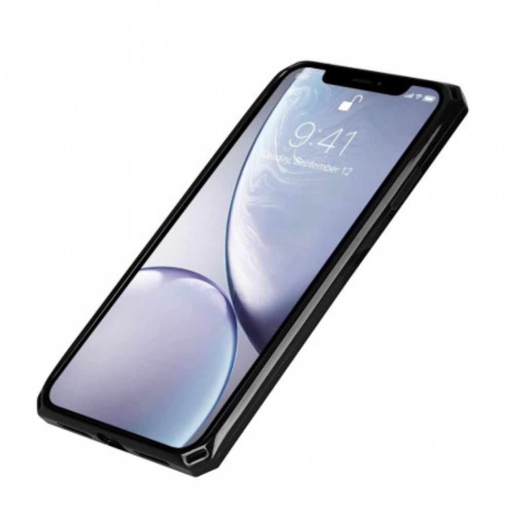 Handyhülle Für iPhone XR Flip Case Echtes Abnehmbares Litschi-leder